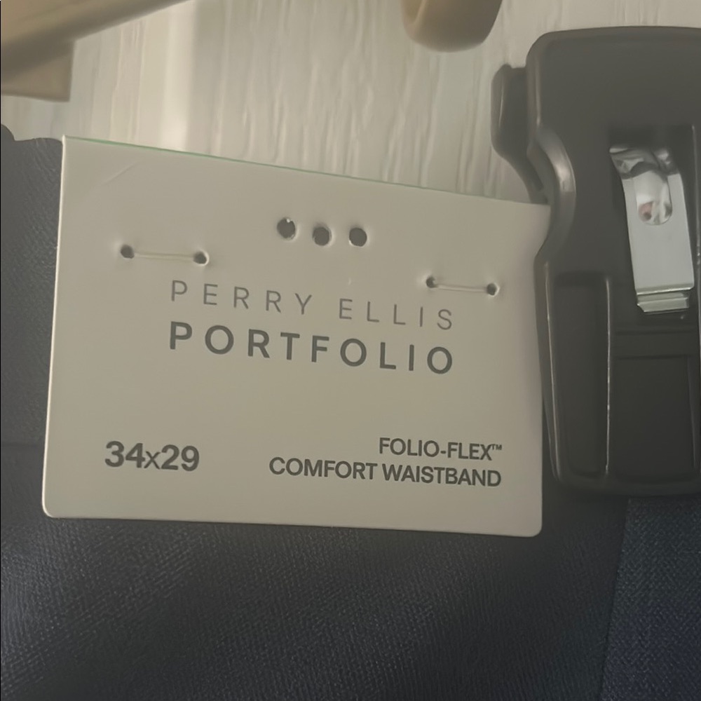 Perry Ellis Portfolio Folio-Flex Comfort Waist Modern Fit Pants - Picture 6 of 8